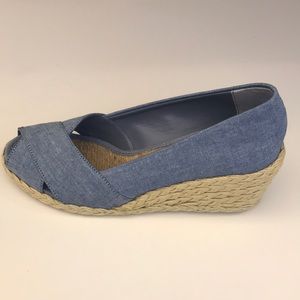 Ralph Lauren Blue Chambray Espadrilles